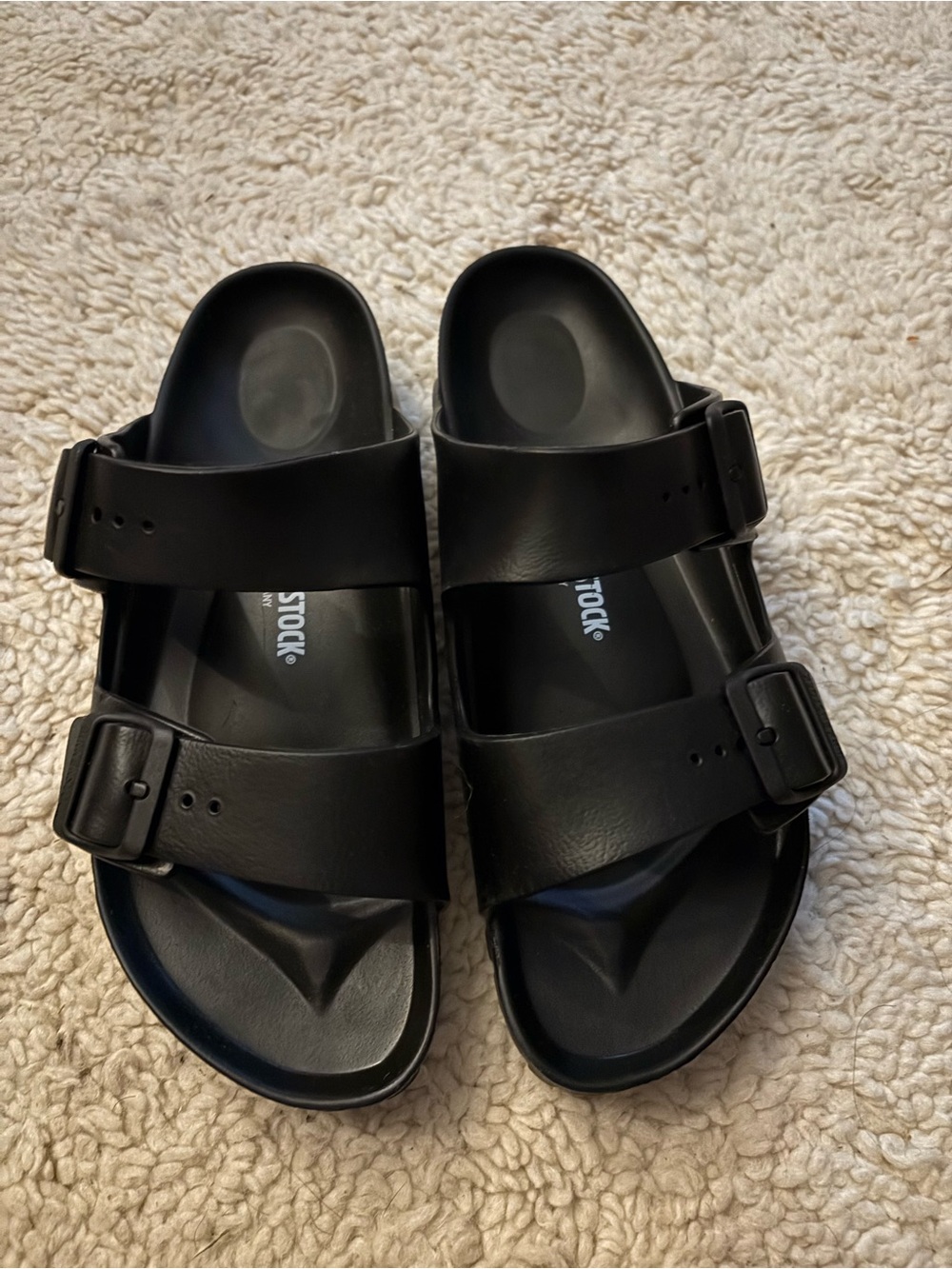 NIB Birkenstock Arizona EVA Black Sandals Slides Unisex EU 41, Sz 10, - Picture 5 of 8